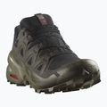 Herren-Laufschuhe Salomon Speedcross 6 GTX schwarz/torf/tiefes Flechtengrün