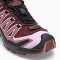 Damen Laufschuhe Salomon XA PRO 3D V9 Rum Rosine/Orchidee Bouquet/Kanyon Ton 7