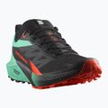 Herren Laufschuhe Salomon Sense Ride 5 schwarz/blau/kirschrot 8