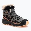 Kinder-Trekking-Schuhe Salomon XA Pro V8 Winter CSWP Zinn/Schwarz/Peach Fuzz