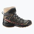 Kinder-Trekking-Schuhe Salomon XA Pro V8 Winter CSWP Zinn/Schwarz/Peach Fuzz 8