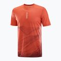 Herren Laufshirt Salomon S/Lab Ultra Tee Aop verbrannt sienna 4