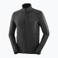 Herren Salomon Lightwarm Full Zip Trekking Sweatshirt tiefschwarz 7