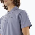 Herren Salomon Trackline Polo T-shirt blau granit 3