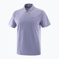 Herren Salomon Trackline Polo T-shirt blau granit 7