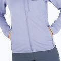 Trekking Hoodie Sweatshirt Damen Salomon Lightwarm Full Zip blue granite 4