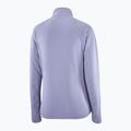 Trekking Hoodie Sweatshirt Damen Salomon Lightwarm Full Zip blue granite 7