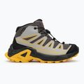 Kinder-Trekking-Schuhe Salomon X Ultra Mid GTX castlerock/schwarz/spicy/senf 2