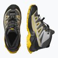 Kinder-Trekking-Schuhe Salomon X Ultra Mid GTX castlerock/schwarz/spicy/senf 12