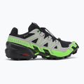Herren Laufschuhe Salomon Speedcross 6 GTX schwarz/legierung/grüner Gecko 2