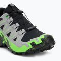 Herren Laufschuhe Salomon Speedcross 6 GTX schwarz/legierung/grüner Gecko 7