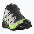 Herren Laufschuhe Salomon Speedcross 6 GTX schwarz/legierung/grüner Gecko