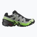 Herren Laufschuhe Salomon Speedcross 6 GTX schwarz/legierung/grüner Gecko 2