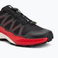 Herren-Laufschuhe Salomon Speedcross Peak schwarz/Asphalt/Feuerrot 7
