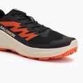 Herren-Laufschuhe Salomon Alphaglide schwarz/regentag/rot-orange 7
