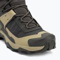 Herren-Trekking-Stiefel Salomon X Ultra 5 MID GTX Torf / grau grün / blau Nächte 7