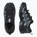 Kinder-Trekking-Schuhe Salomon XA Pro 3D V8 Waterproof schwarz/turbulence/quarry 12