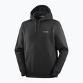 Herrenpullover Salomon Chest Logo Hoodie deep black 3