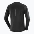 Lauf Longsleeve Herren Salomon Sense Aero Tee GFX deep black/black 2