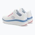 SKECHERS Damen D'Lux Walker Let It Glow weiß/rosa/blau Turnschuhe 3