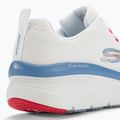 SKECHERS Damen D'Lux Walker Let It Glow weiß/rosa/blau Turnschuhe 9