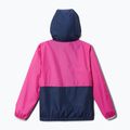 Columbia Kinder Back Bowl Hooded Windbreaker Jacke rosa und marineblau 2031582695 2