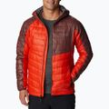 Herren Columbia Platinum Peak Daunenjacke mit Kapuze Rot 2008611839