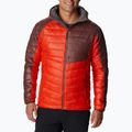 Herren Columbia Platinum Peak Daunenjacke mit Kapuze Rot 2008611839 3