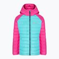 Columbia Powder Lite Hooded Kinder Daunenjacke Geysir/Rosa Eis