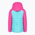 Columbia Powder Lite Hooded Kinder Daunenjacke Geysir/Rosa Eis 2