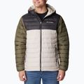 Herren Columbia Powder Lite Hooded Daunenjacke dunkel Stein/Hai/Stein grün 4