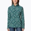 Damen-Trekking-Sweatshirt Columbia Glacial IV Print Nacht Welle polarisieren