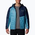 Columbia Platinum Peak Herren Daunenjacke mit Kapuze shasta/collegiate navy 4