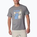 Columbia Herren Sun Trek Short city grau heather/simple gorge Trekking Shirt