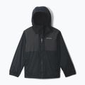 Kinder-Regenjacke Columbia Rainy Trails II Fleece mountain black/black slub