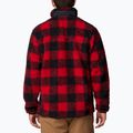 Herren Columbia Winter Pass Printed Fleece Berg rot kariert 2