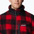 Herren Columbia Winter Pass Printed Fleece Berg rot kariert 6