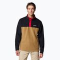 Herren Columbia Steens Mountain Half Snap Sweatshirt delta / schwarz / moubtain rot