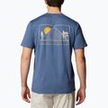 Columbia Kwick Hike Back Graphic dark mtn/peaked sunscape Herren-Trekking-Shirt 2