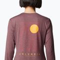 Columbia Sloan Ridge Graphic Damen-Trekking-Longsleeve moonvista heather/linear drifts 5