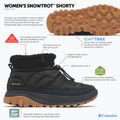 Damen Schneestiefel Columbia Snowtrot Shorty black/sea salt 8
