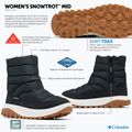 Damen-Winterstiefel Columbia Snowtrot Mid black/sea salt 10