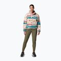 Fleece Sweatshirt Damen Columbia Helvetia II Printed Cropped Half Snap river blue/rogue walley 2