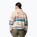 Fleece Sweatshirt Damen Columbia Helvetia II Printed Cropped Half Snap river blue/rogue walley 3