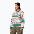 Fleece Sweatshirt Damen Columbia Helvetia II Printed Cropped Half Snap river blue/rogue walley 4