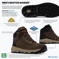 Herrenschuhe Columbia Newton Wander cordovan/spice 8
