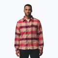 Hemd Herren Columbia Windward II rich wine trapper windowpane