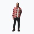 Hemd Herren Columbia Windward II rich wine trapper windowpane 2
