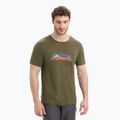 Herren Thermo-T-Shirt icebreaker Tech Lite II Mountain Tops grün IB0A56VE0691