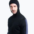 Herren Icebreaker Merino 200 Realfleece Descender Zip Hoodie schwarz/graphit 4